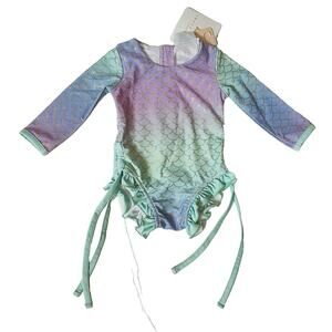 NWT Swoon Baby 6M One Piece Rashguard Mermaid Suit
